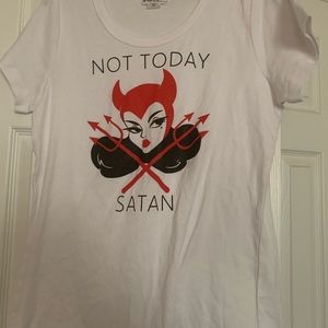 2x not today satan t-shirt by vixen